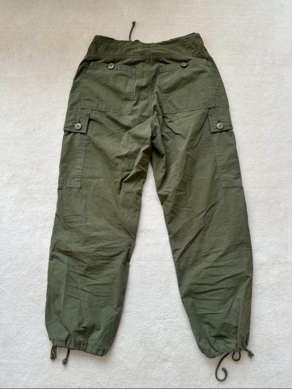 Outdoor Voices Olive Cargo Cotton Pants - Picture 4 of 4